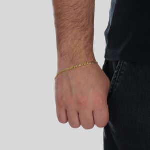 Pulseira Masculina Elo Ouro 24k