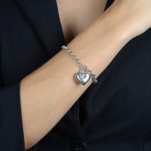 Pulseira Laura Elo Português com Coração