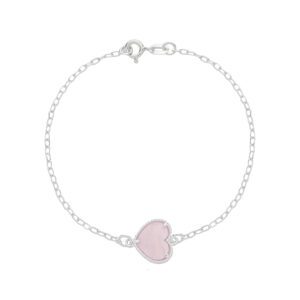 Pulseira de Zircônia Rosa em Prata 925